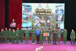 Tỉnh đoàn Điện Biên tổ chức Lễ xuất quân Chương trình 'Học kỳ trong quân đội' năm 2026