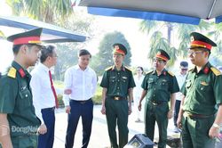 Lấy mẫu xét nghiệm danh tính hài cốt liệt sĩ tại Nghĩa trang liệt sĩ Bình Phước và Nhơn Trạch