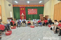 Xã Thanh Bình: Tiếp nhận gần 150 đơn vị máu