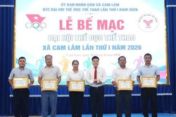 Bế mạc Đại hội Thể dục thể thao xã Cam Lâm lần thứ I năm 2026