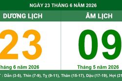 Lịch âm dương ngày 23/6/2026: Giờ hoàng đạo và những lưu ý để vạn sự hanh thông