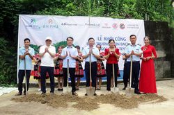 Lễ khởi công điểm trường thôn Bách Sơn, xã Minh Ngọc