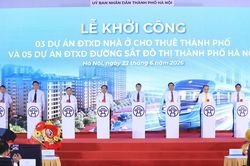 Hà Nội khởi công 3 dự án nhà ở cho thuê quy mô hơn 8.000 căn hộ