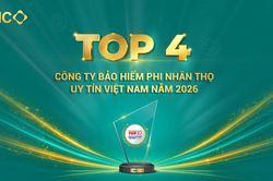 BIC tiếp tục được vinh danh trong Top 4 c&ocirc;ng ty bảo hiểm phi nh&acirc;n thọ uy t&iacute;n Việt Nam
