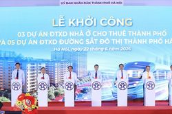 Hà Nội khởi công 5 tuyến đường sắt đô thị và 3 dự án nhà ở cho thuê