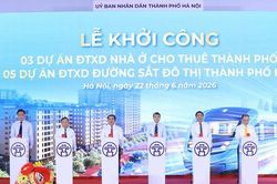 Hà Nội khởi công đồng thời 5 tuyến đường sắt đô thị và 3 dự án nhà ở cho thuê