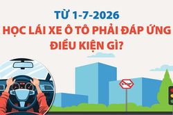 Từ 1-7-2026, học vi&ecirc;n học l&aacute;i &ocirc; t&ocirc; phải đ&aacute;p ứng những y&ecirc;u cầu mới n&agrave;o?