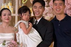 Con gái 4 tuổi của Lương Xuân Trường và bà xã Nhuệ Giang gây chú ý