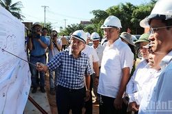 Bí thư Thành ủy Đà Nẵng kiểm tra, đôn đốc Dự án Đường liên kết vùng miền trung tỉnh Quảng Nam