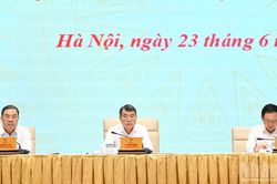 [Ảnh] Thủ tướng Lê Minh Hưng chủ trì Phiên họp chuyên đề thúc đẩy phát triển khoa học công nghệ và đổi mới sáng tạo