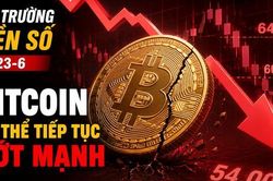 Thị trường tiền số hôm nay, 23-6: Bitcoin có thể tiếp tục rớt mạnh