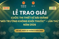 Trao giải Cuộc thi thiết kế bài giảng về Môi trường không khói thuốc lần thứ hai