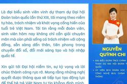 Đại biểu sinh viên Việt Nam gửi thông điệp tới Đại hội Đoàn XIII