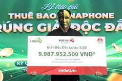 Người đàn ông trúng độc đắc Vietlott gần 10 tỷ nhờ chọn số theo giấc mơ