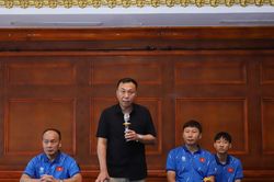 Động viên các tân binh, Chủ tịch VFF 'tiếp lửa' cho đội tuyển Việt Nam trước thềm AFF Cup 2026