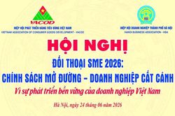 Ngày mai (24/6), VACOD-HBA sẽ tổ chức hội nghị 'Đối thoại SME 2026: Chính sách mở đường - Doanh nghiệp cất cánh'