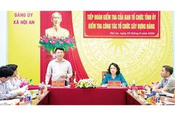 Ban Tổ chức Tỉnh ủy An Giang kiểm tra công tác tổ chức xây dựng Đảng tại xã Hội An