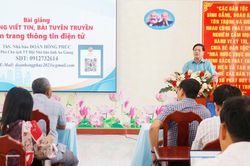 Tập huấn nghiệp vụ viết tin, b&agrave;i c&ocirc;ng t&aacute;c d&acirc;n tộc v&agrave; t&ocirc;n gi&aacute;o