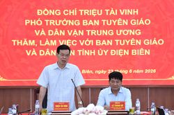 Ban Tuyên giáo và Dân vận Trung ương làm việc tại Điện Biên