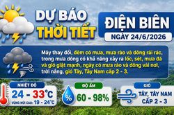 Bản tin Dự báo thời tiết ngày 24/6/2026