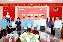 Báo và Phát thanh, Truyền hình Khánh Hòa ký kết hợp tác tuyên truyền với Liên đoàn Lao động tỉnh