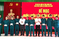 Phường Cam Ranh bế mạc huấn luyện d&acirc;n qu&acirc;n năm thứ nhất, đợt 2 năm 2026