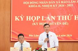 HĐND xã Bảo Lâm 3 tổ chức Kỳ họp thứ hai