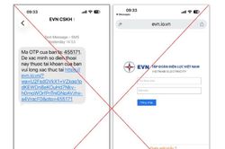 EVN cảnh báo thủ đoạn lừa đảo mới bằng tin nhắn OTP giả mạo