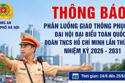 Hà Nội: Phân luồng giao thông phục vụ Đại hội Đoàn TNCS Hồ Chí Minh