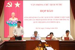Công bố Lệnh của Chủ tịch nước về 2 Pháp lệnh sẽ có hiệu lực 1/7