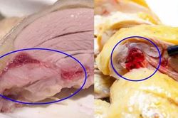 Gà luộc chín kỹ nhưng vẫn đỏ xương: Vì sao?