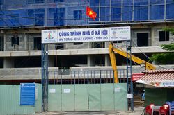 Cận cảnh khu nh&agrave; ở x&atilde; hội cho dự &aacute;n rạch Xuy&ecirc;n T&acirc;m sau gần 1 năm thi c&ocirc;ng
