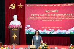 Giám sát việc thực hiện dân chủ ở cơ sở tại xã Hồng Vân
