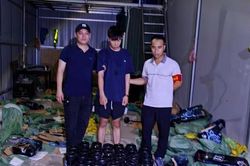 Từ bắt quả tang vụ vận chuyển 'khí cười', phát hiện kho chứa bình N2O