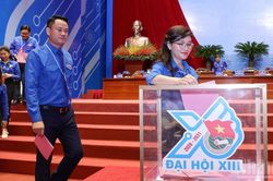 [Ảnh] Đại hội Đo&agrave;n to&agrave;n quốc lần thứ XIII tiến h&agrave;nh c&ocirc;ng t&aacute;c nh&acirc;n sự