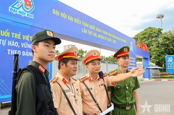 Công an TP Hà Nội bảo đảm trật tự, an toàn giao thông phục vụ Đại hội đại biểu toàn quốc Đoàn TNCS Hồ Chí Minh lần thứ XIII