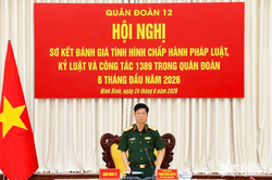 Quân đoàn 12: Nắm chắc tình hình tư tưởng, kịp thời chấn chỉnh, phòng ngừa vi phạm