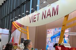 Chuẩn bị Khai mạc Gian trưng bày Việt Nam tại Diễn đàn pháp lý quốc tế Saint Petersburg lần thứ XIV