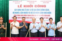 Phó Bí thư Thường trực Tỉnh ủy dự lễ khởi công xây nhà cho gia đình chính sách