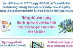 Bộ Chính trị thống nhất chủ trương thành lập thành phố Bắc Ninh trực thuộc Trung ương