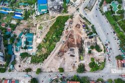 Hà Nội: Thi công rầm rộ tại nút giao Phạm Tu - đường 70