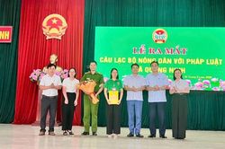 Ra mắt C&acirc;u lạc bộ 'N&ocirc;ng d&acirc;n với ph&aacute;p luật' x&atilde; Quảng Ninh