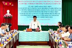 Đoàn giám sát của Ban Thường vụ Tỉnh ủy An Giang giám sát Đảng ủy Sở Y tế