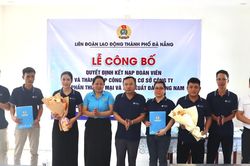 Thành lập Công đoàn cơ sở Công ty Cổ phần thương mại và sản xuất đá Quảng Nam