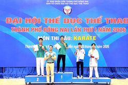 Phường Tam Hiệp đứng đầu Giải Karate Đại hội Thể dục thể thao thành phố Đồng Nai