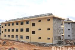 Nước rút thi công trường nội trú liên cấp