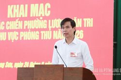 Khai mạc diễn tập t&aacute;c chiến phường Lương Văn Tri trong khu vực ph&ograve;ng thủ năm 2026