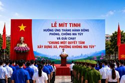 L&agrave;o Cai tổ chức Giải chạy phong tr&agrave;o 'Chung một quyết t&acirc;m x&acirc;y dựng x&atilde;, phường kh&ocirc;ng ma t&uacute;y'