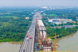 Tiến độ thi công cầu Long Thành 2: Mắt xích quan trọng kết nối sân bay Long Thành