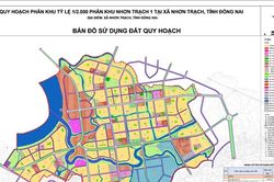Quy hoạch phân khu Nhơn Trạch 1 tại TP. Đồng Nai: Quy mô 1.660 ha cho 220.000 dân